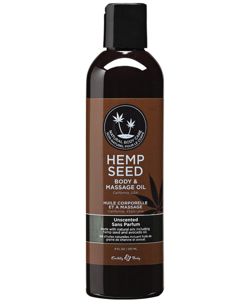 Earthly Body Massage & Body Oil Unscented 8 fl oz